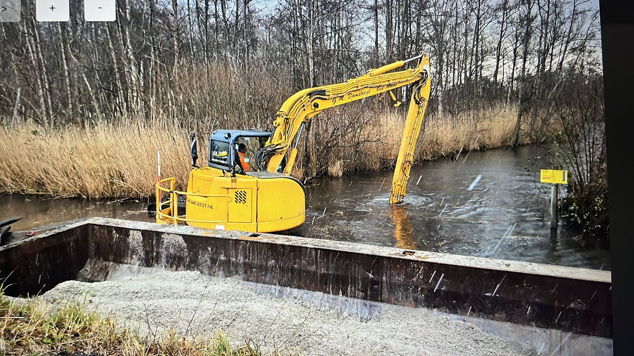 Baggerwerkzaamheden in Het Hol, februari 2025